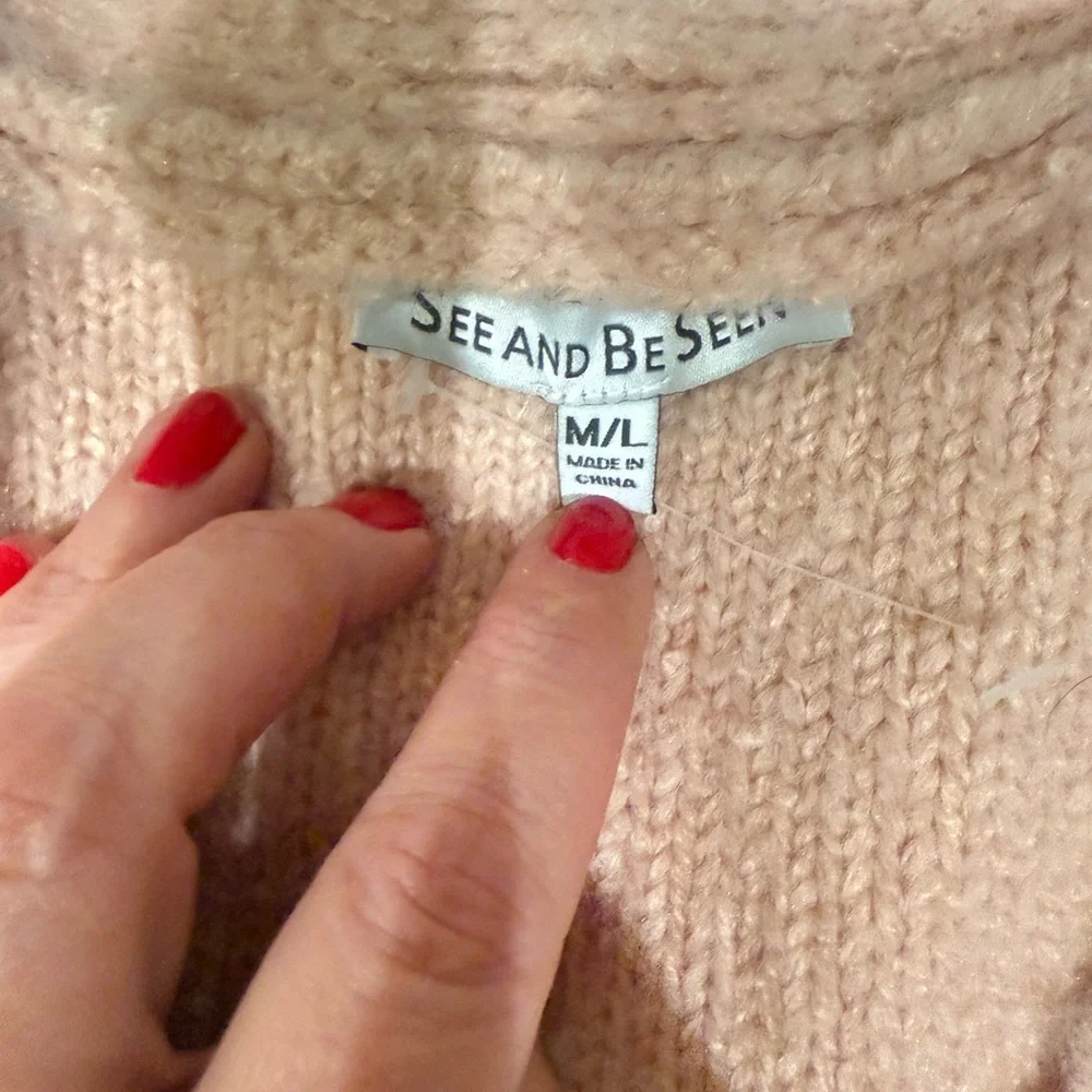 See and be seen Beautiful Wool Acryloc Rhinestone Button-Up Cardigan - Picture 8 of 13